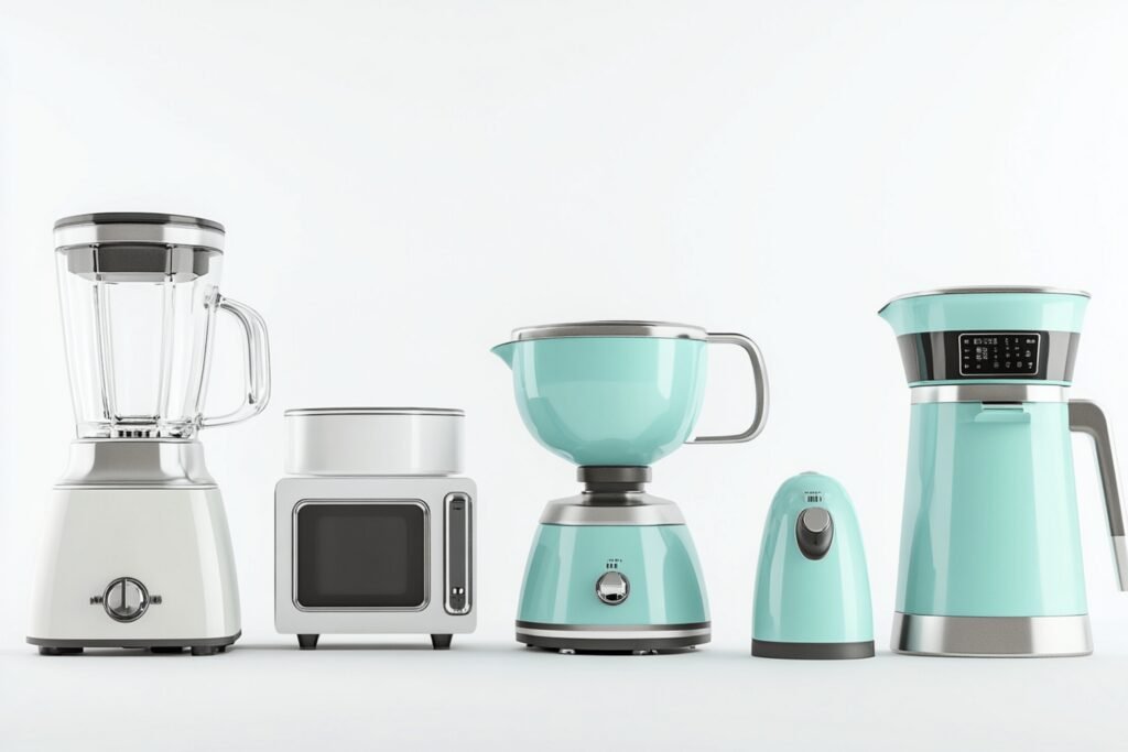 collection-kitchen-appliances-including-blender-blender-blender